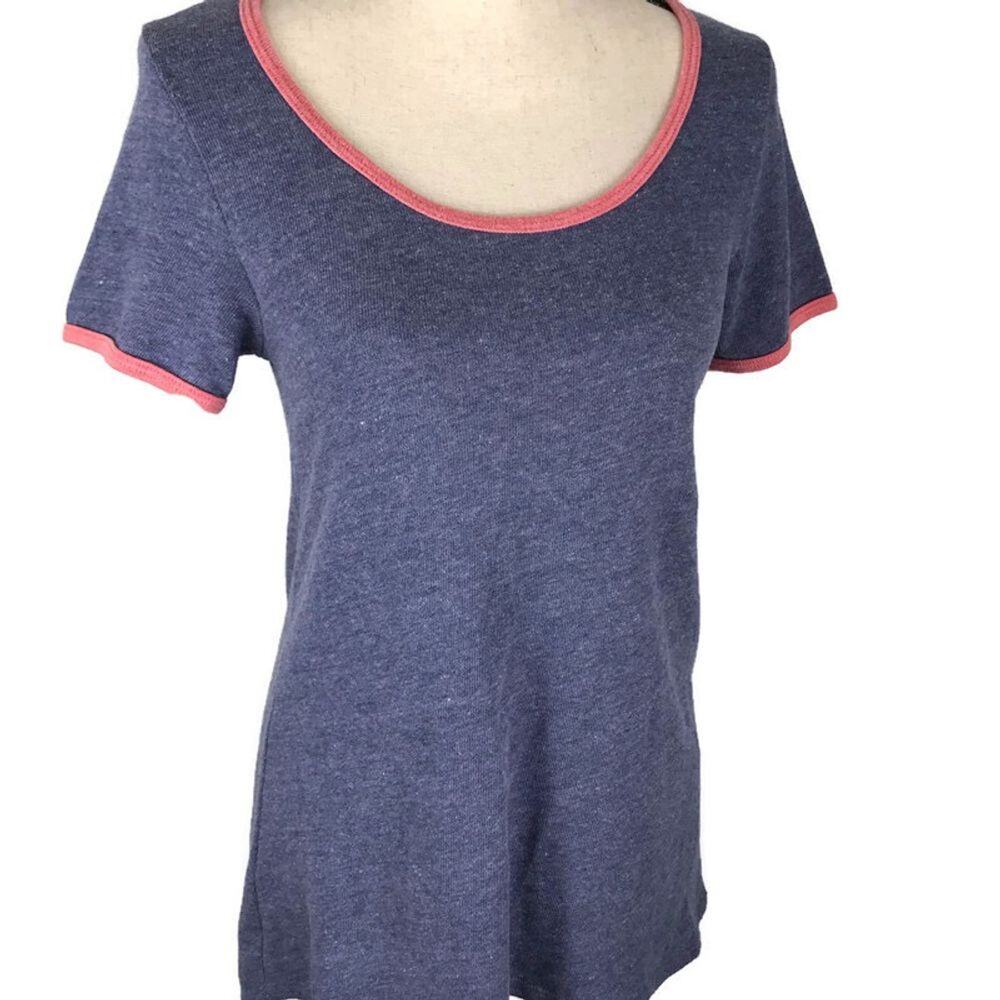 LulaRoe Classic T Hi Low Short Sleeve Top Tunic Purple Womens Sz XXS Scoop Neck - Picture 9 of 9